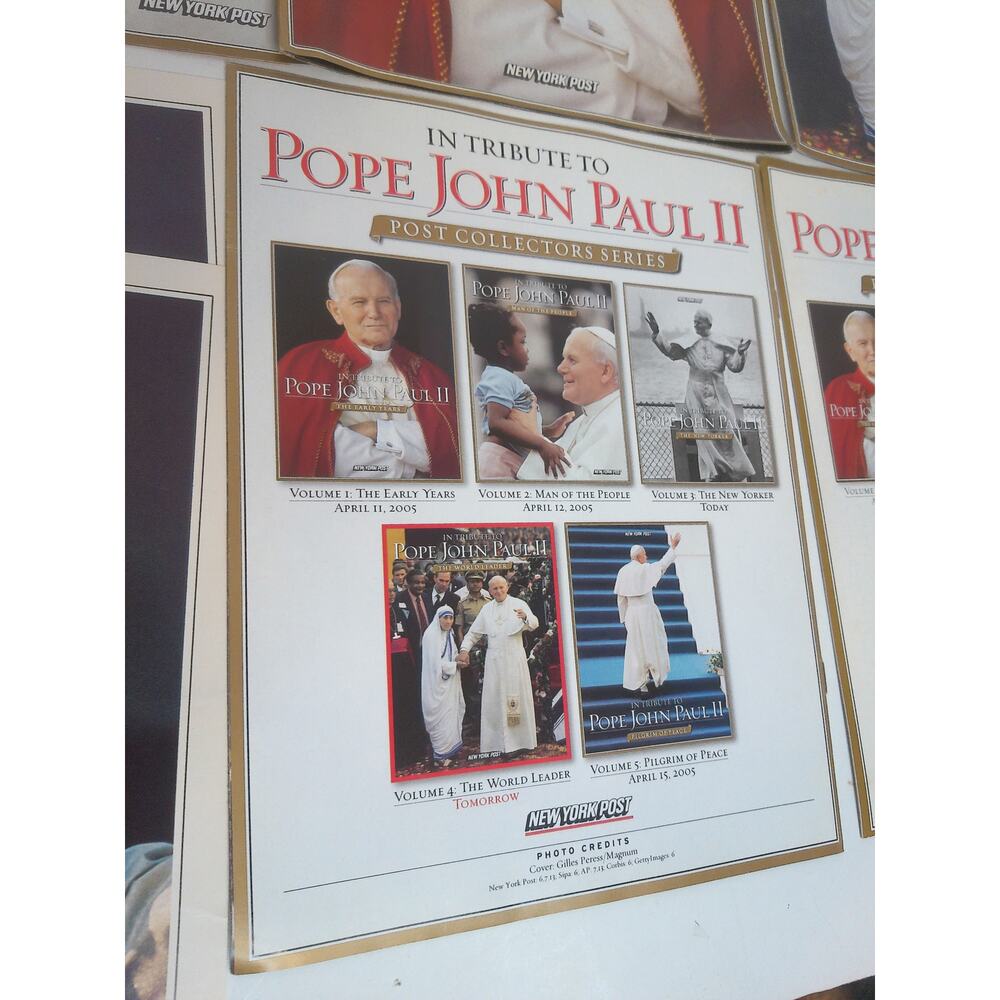 Vintage Pope John Paul II 1979 NY Post Boston Herald Coin Memorabilia Lot - Picture 5 of 9